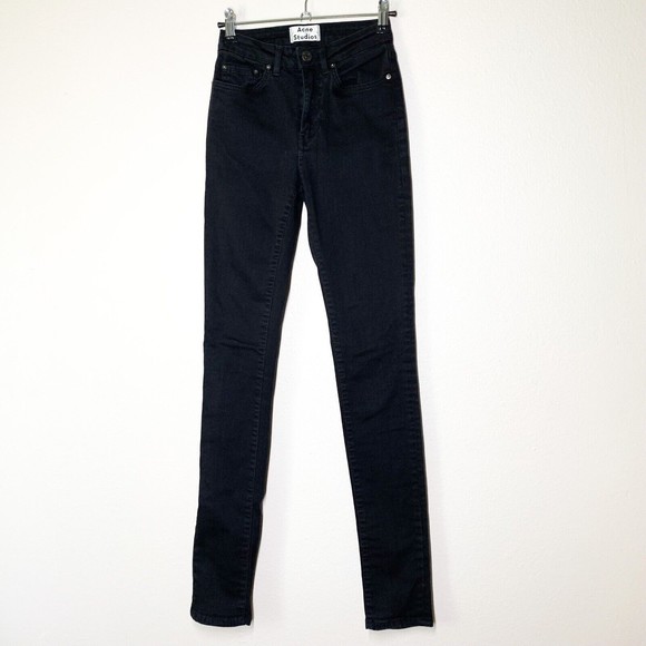 Acne Studios Stil Jeans in Pin Black 25 x 32 Skinny Leg